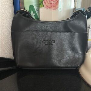 Gucci Black Leather Shoulder Bag